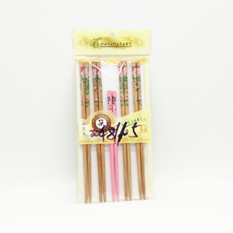 Printing process chopsticks family quality combination chopsticks bamboo family chopsticks