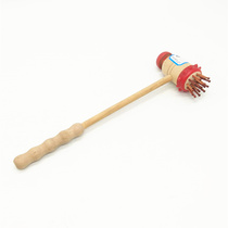 Red hand hammer hammer seven wooden hammering massage hammer wooden health massage fitness hammer