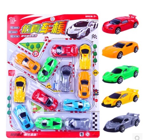 Suction truck models, street stall supplies, Huili cartoon children's toy cars