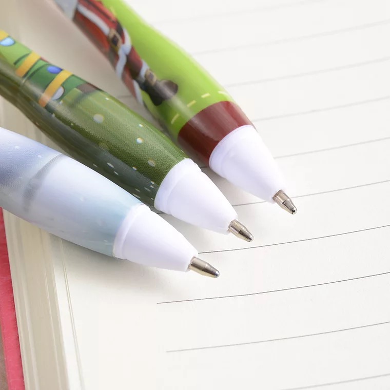 多色创意ABS塑料圣诞节摇铃铃铛笔许愿祈福有趣游戏礼品细节图