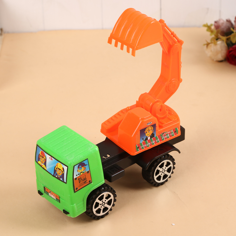 Children's toy engineering forklifts, excavators and inertial rebound vehicles come in a variety of colors details Picture