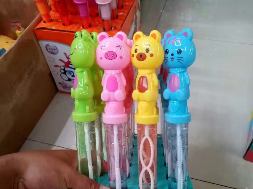 Cartoon bubble stick toys
