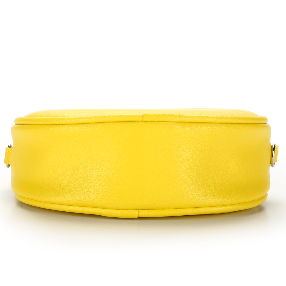 Candy-colored round cosmetic bag, solid color handbag, customizable LOGO details Picture