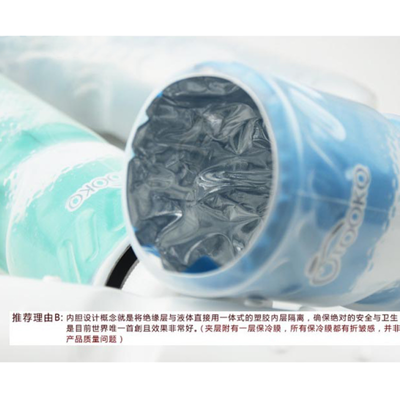 Factory direct sales of double-layer sports water bottles, bicycle cycling water bottles 700ml, cold and ice preservation water bottles wholesale Specification image