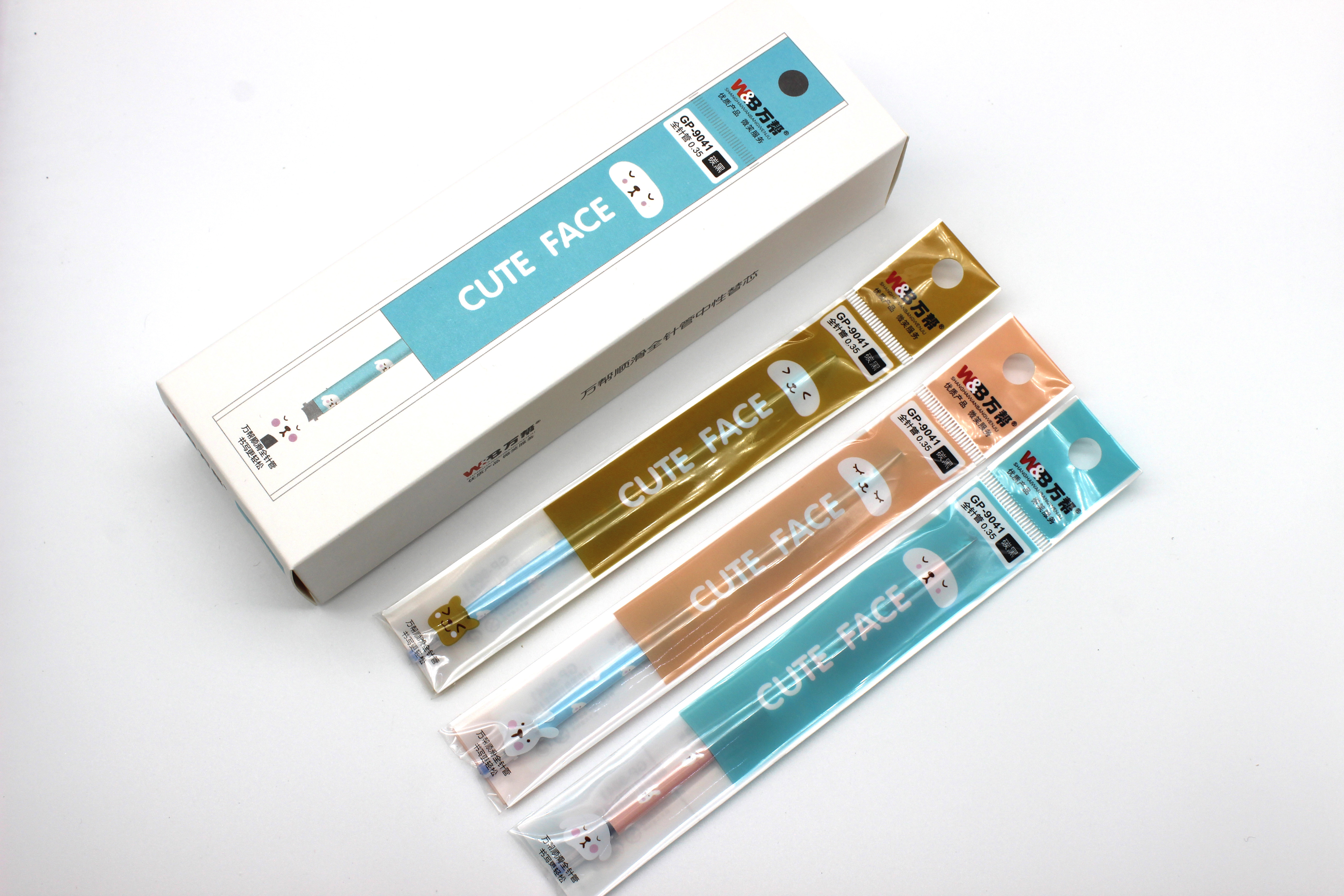 Wanbang 9041 student gel pen refill, brand quality, smooth writing, 0.38m details Picture