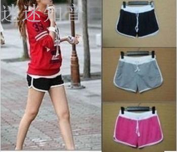 Cotton stretch slimming Korean beach shorts candy pants