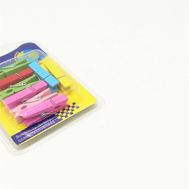Colorful small wooden clips, cute and creative colorful small wooden clips, photo clips and sticky note clips details Picture