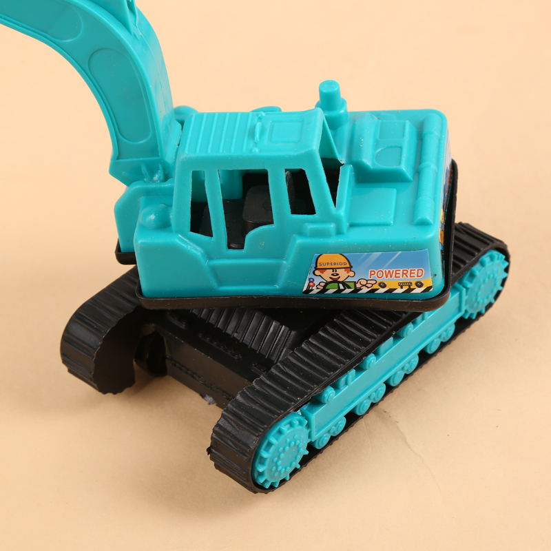 Children's engineering excavators and rotating forklifts with two-color schemes are popular street toys Application Scenario