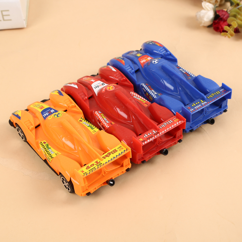 儿童赛车玩具批发 塑料地摊玩具 颜色款式多样