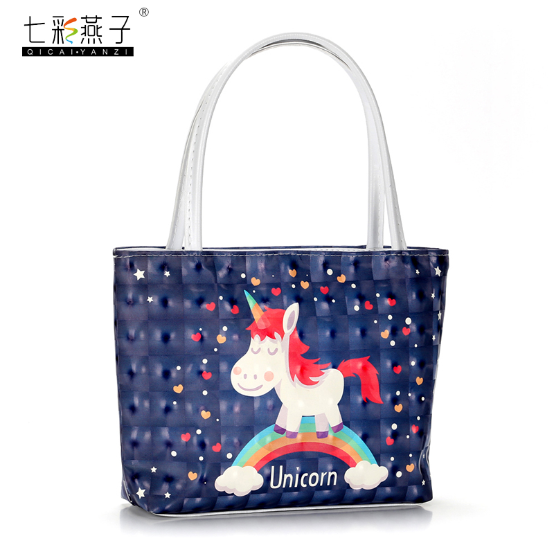 Unicorn handbag, cosmetics storage bag, promotional gift bag, factory direct sales