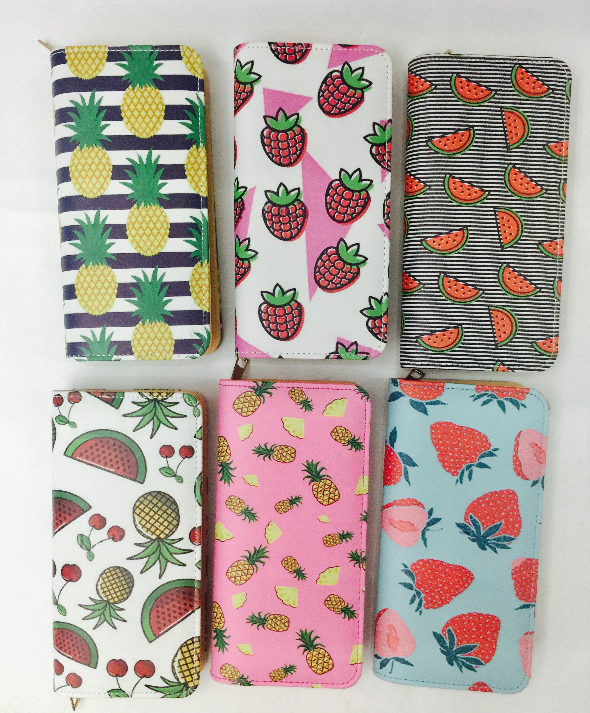 Cartera de piel 2017 fruit mix color