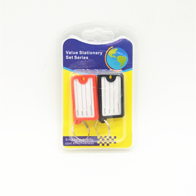 New square plastic key card key ring large ring storage key