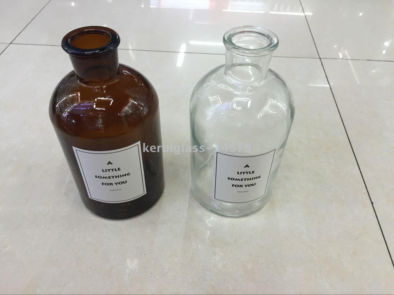 简约玻璃文艺花瓶大中小三个规格产品图