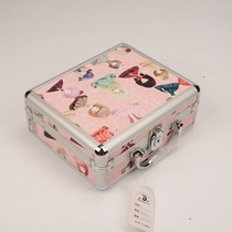 Guanyu Korean version of a sweet portable cosmetics box cartoon beauty aluminum jewelry box spot
