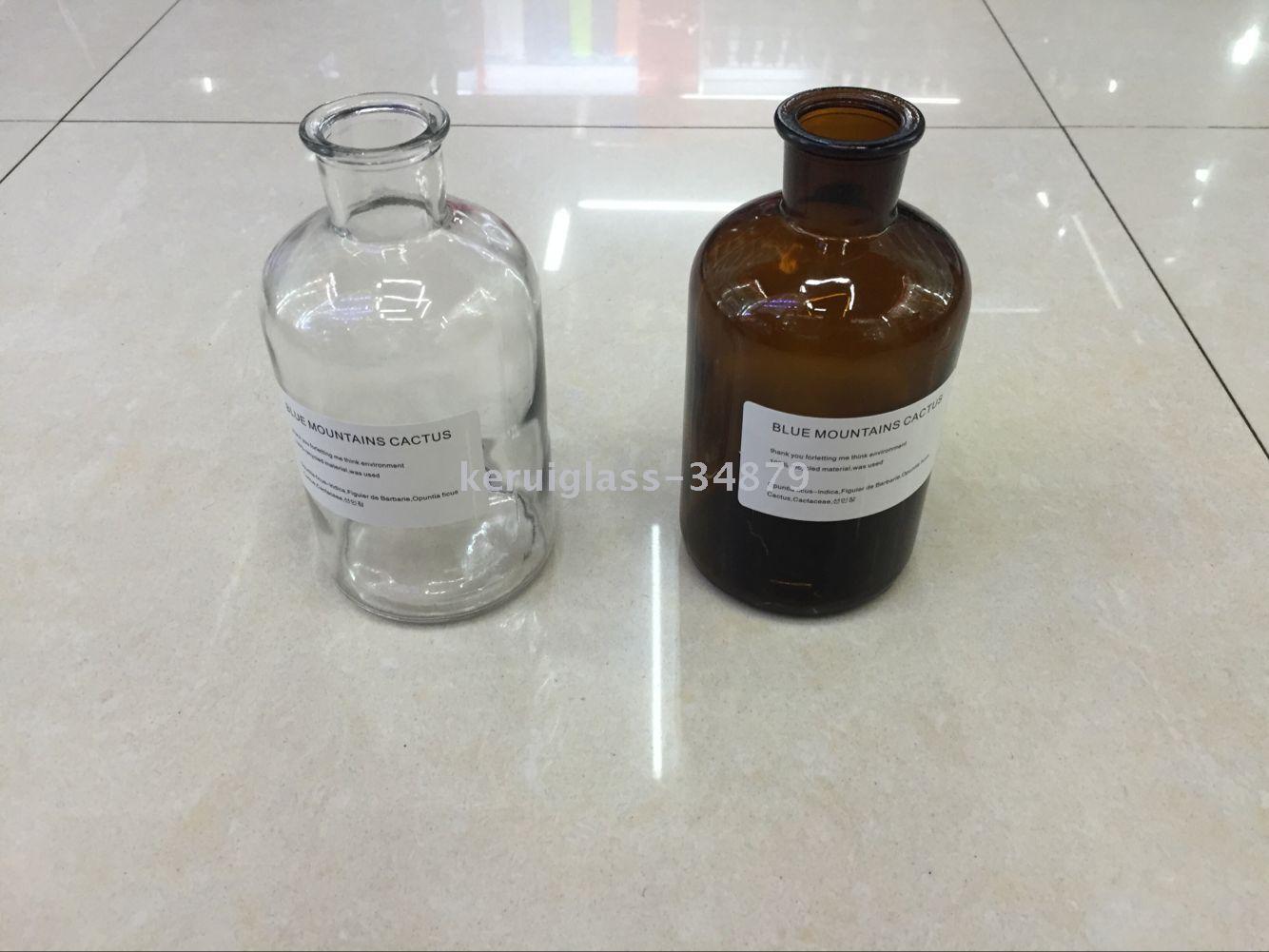简约玻璃文艺花瓶大中小三个规格