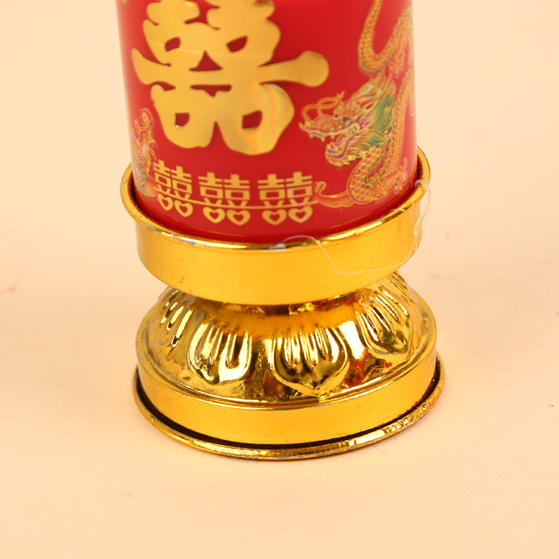 Factory direct sales of Chinese-style wedding candles with dragon and phoenix patterns for the bridal chamber details Picture