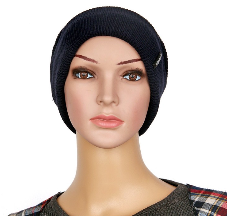 Men's woolen cap, hooded cap, fleece thickened ski cap, outdoor warm knitted cap details Picture