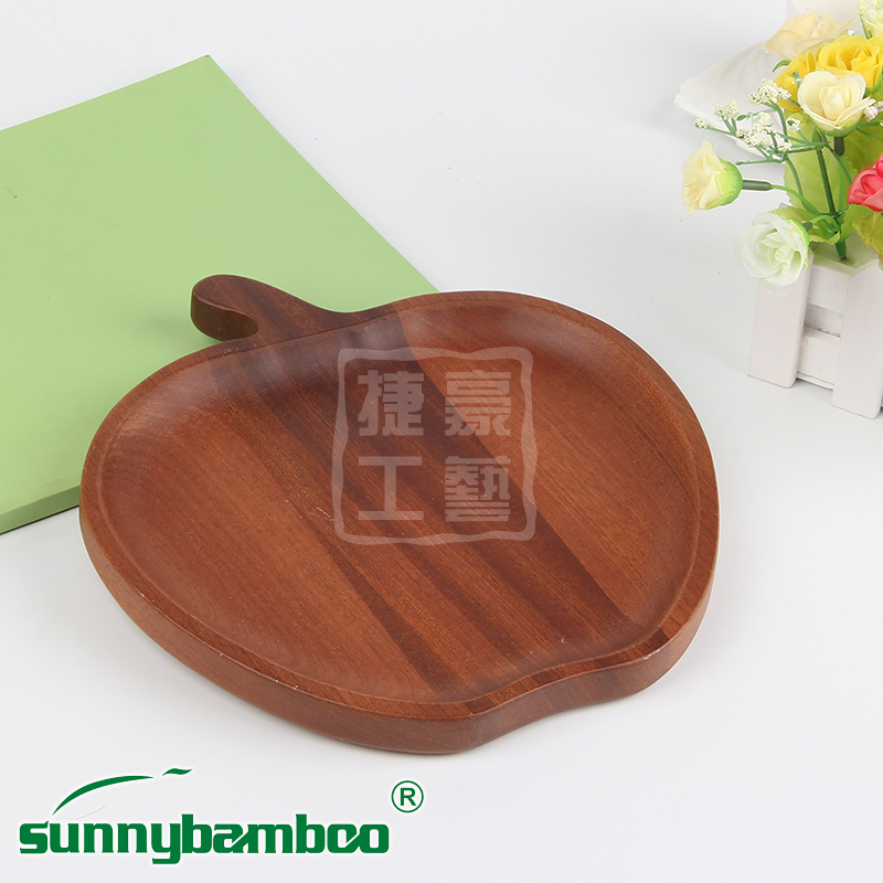 Japanese-style wooden tray, rectangular, solid wood, household flower and tea set tray, bamboo water cup, fruit plate, wooden plate Specification image