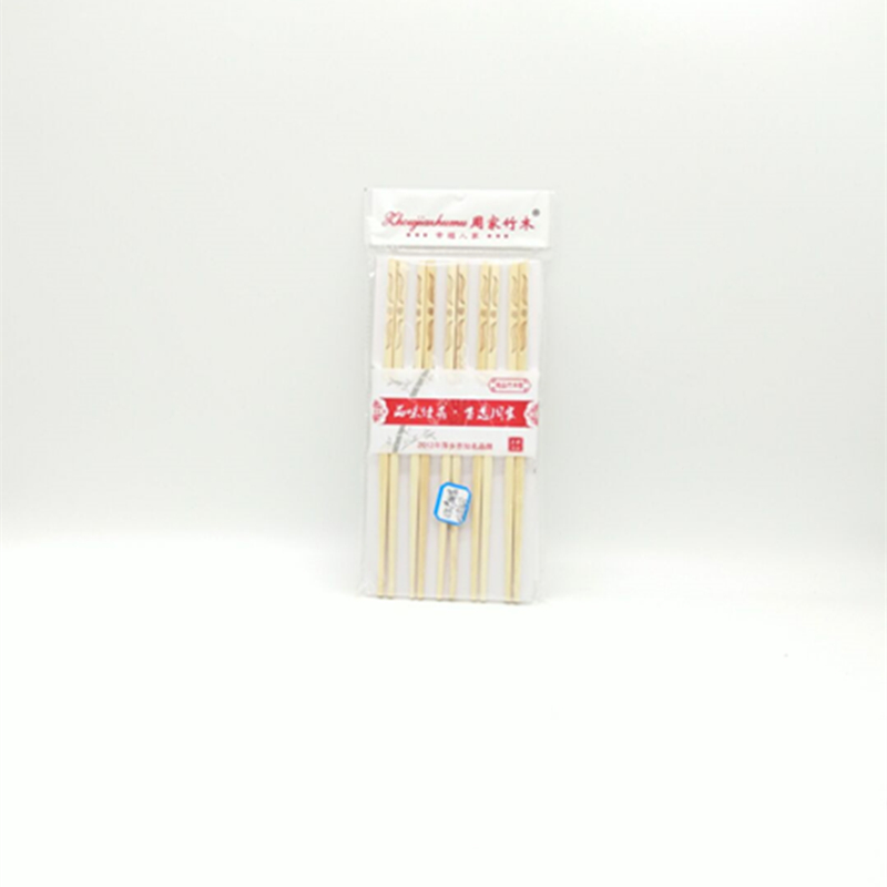 0351十双油印花筷 防滑防烫竹筷 环保健康筷