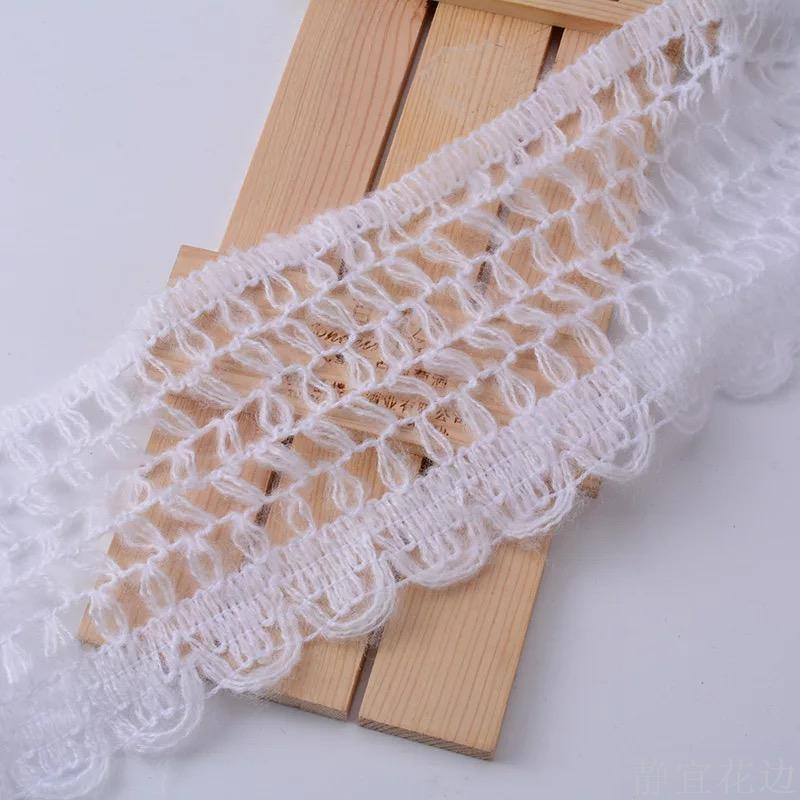 New White Peacock Lace Wool Cashmere Lace Scarf Garment Accessories