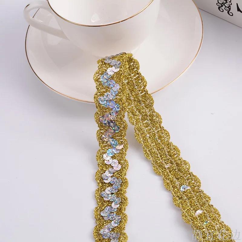 Wavy Sequin Lace 2Cm Stage Costume Hat Accessories