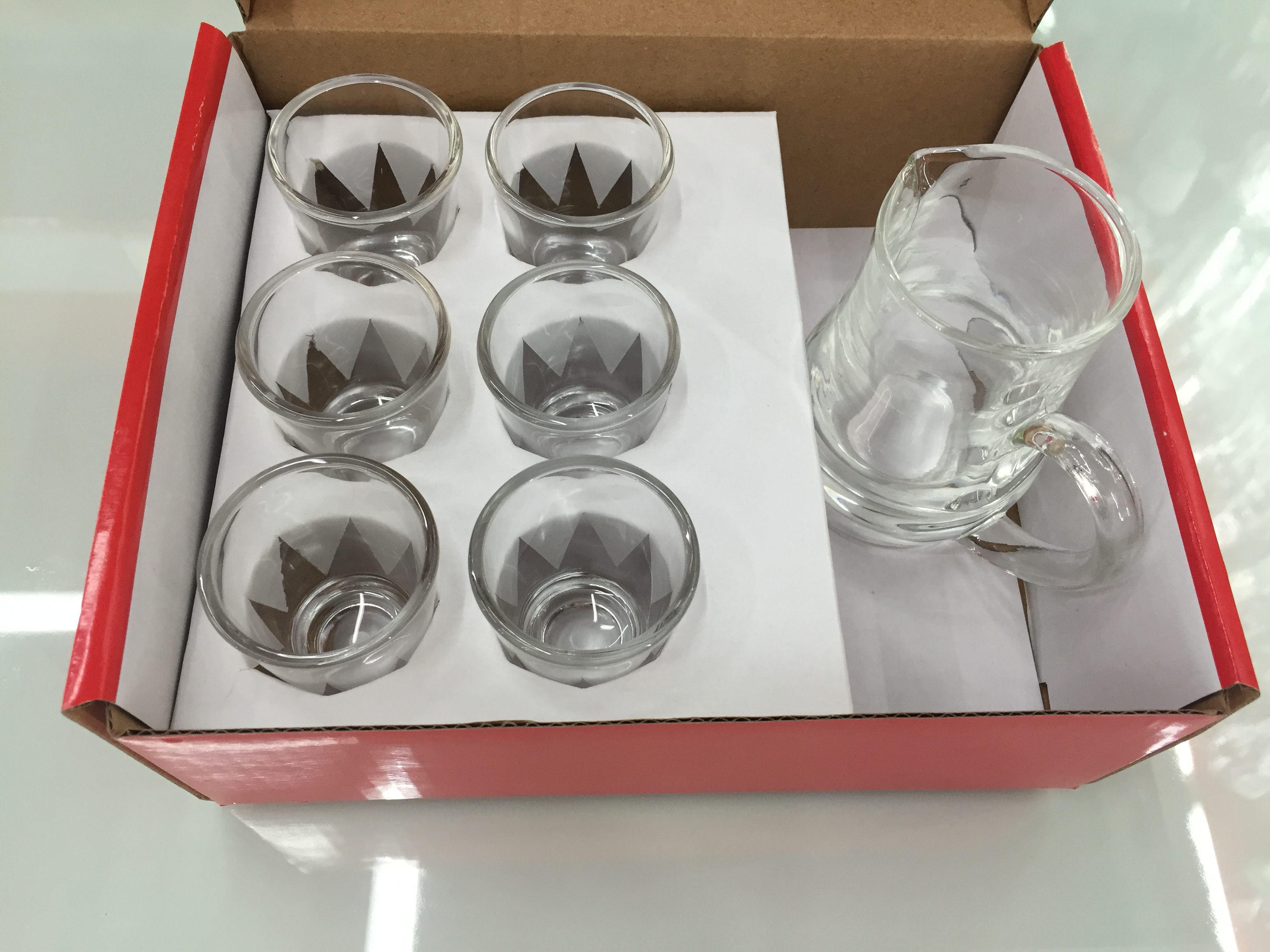 玻璃白酒一壶6杯套装细节图
