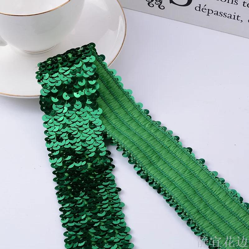 High-Grade Floral Sequin Lace Accessories Stage Clothing Accessories Specification drawing