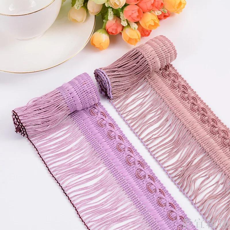 One Side New Flowing Beard Polyester Thread Fringe Row Beard Lace Scarf Garment Accessories