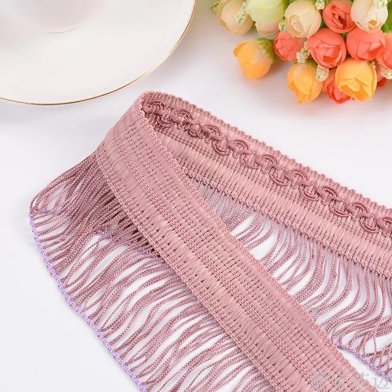 One Side New Flowing Beard Polyester Thread Fringe Row Beard Lace Scarf Garment Accessories Specification drawing