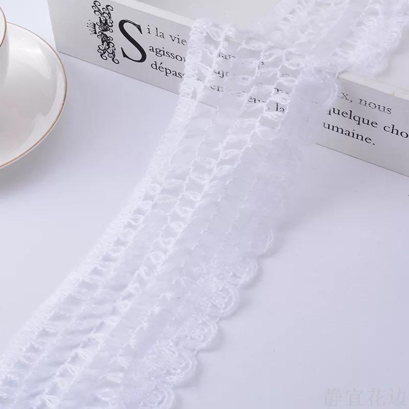 New White Peacock Lace Wool Cashmere Lace Scarf Garment Accessories Application Scenario