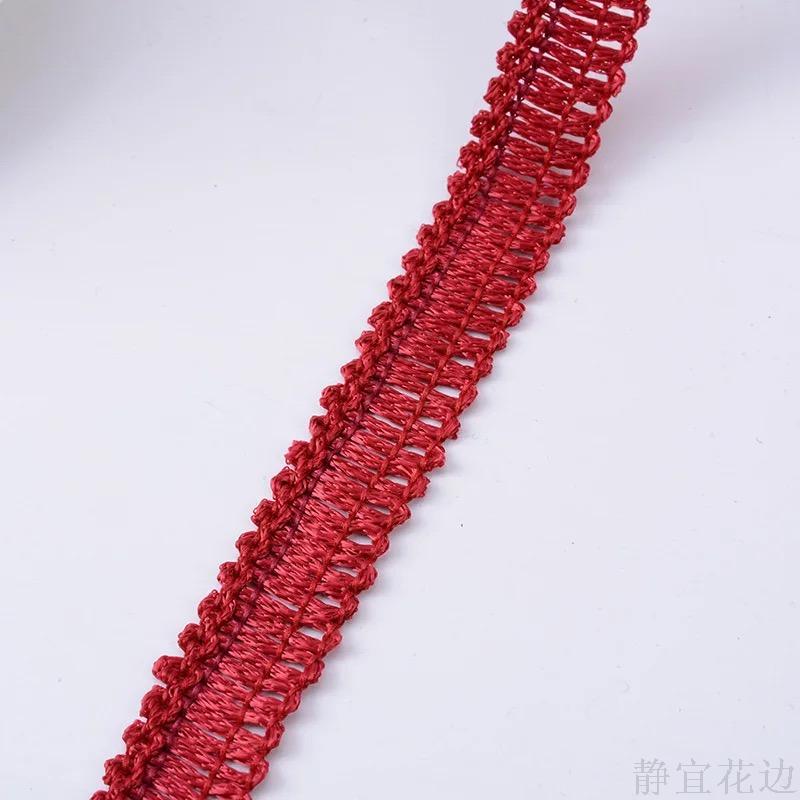 Nylon Woven Floral Lace Webbing Korean Jewelry Hair Accessories Wholesale Specification drawing