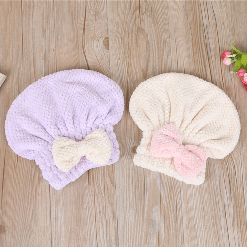 Factory direct sales of fashionable pineapple-patterned dry hair caps, absorbent headscarves, soft long hair shower caps, thickened dry hair towels details Picture