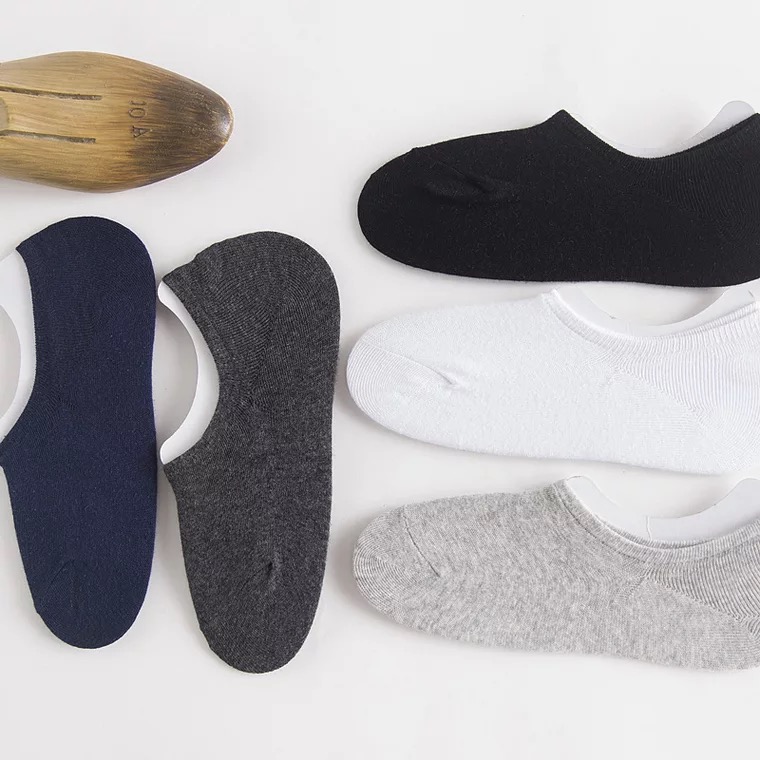 男士船袜 纯色袜 全棉袜船袜硅胶隐形袜运动袜