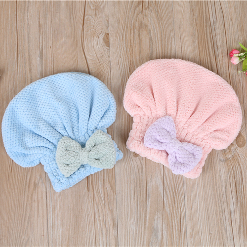 Factory direct sales of fashionable pineapple-patterned dry hair caps, absorbent headscarves, soft long hair shower caps, thickened dry hair towels Specification image