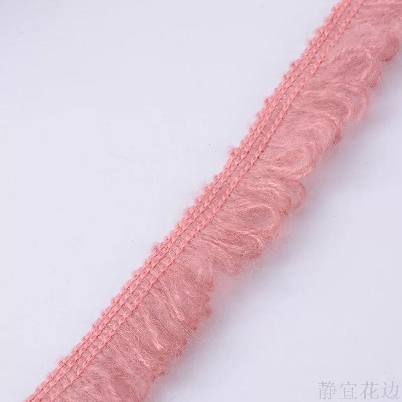 Can Be Customized Mixed Color Flow Beard Lace 1.5Cm Fringe Row Beard Scarf Accessories details Picture