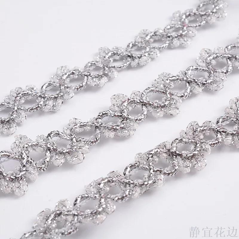 Factory Direct Sales On Both Sides Of Three Flower Lace Colorful Lace Clothing Accessories Decorative Small Edge details Picture