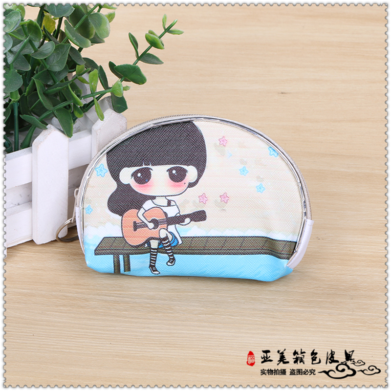 卡通零钱包硬币包女创意迷卡通图案拉链耳机包产品图