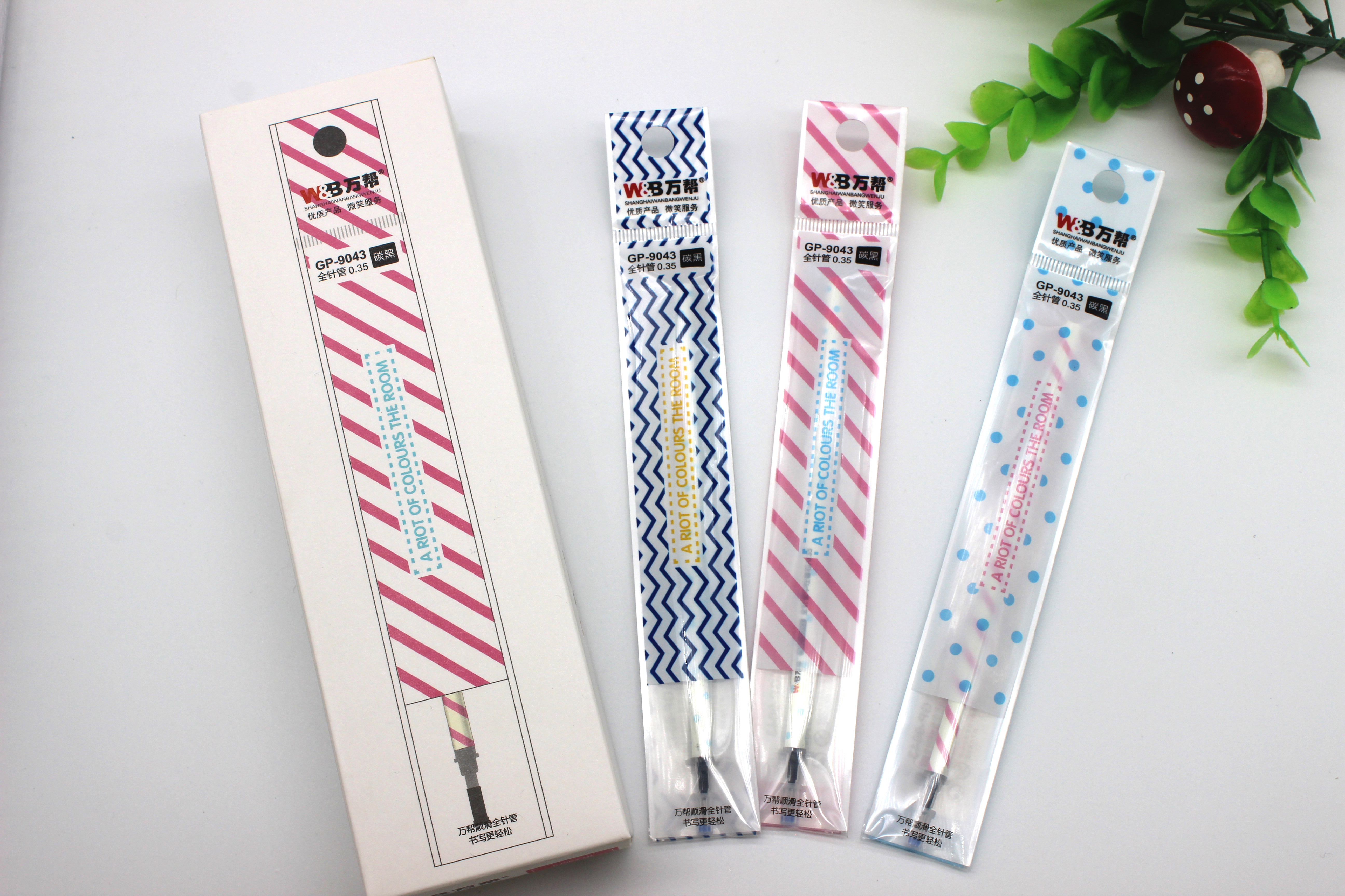 Wanbang GP-9043 Student Cartoon Gel Pen Refill Refill Pen Refill