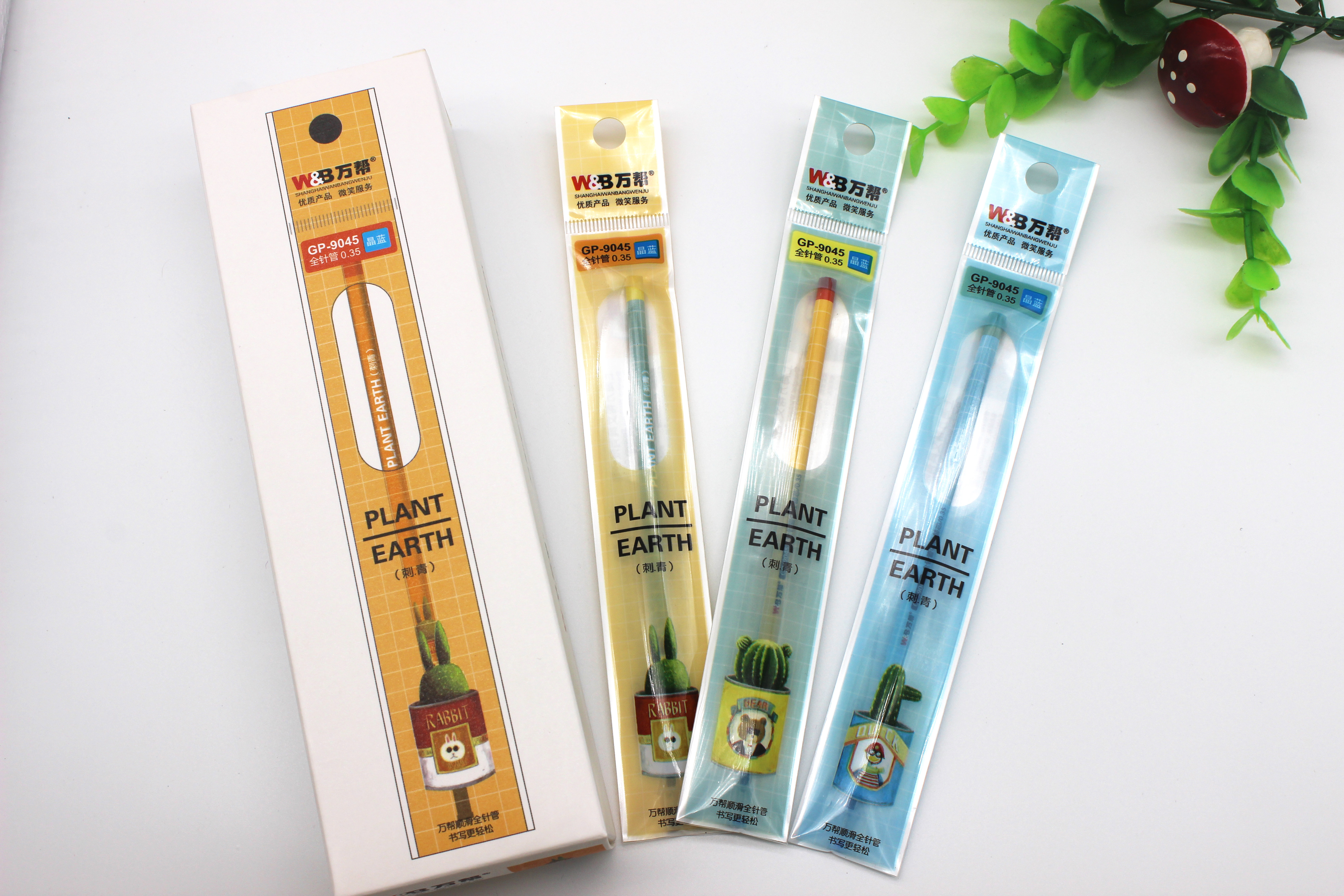 Wanbang GP-9045 cartoon gel pen signature pen refill water pen refill 0.38mm details Picture