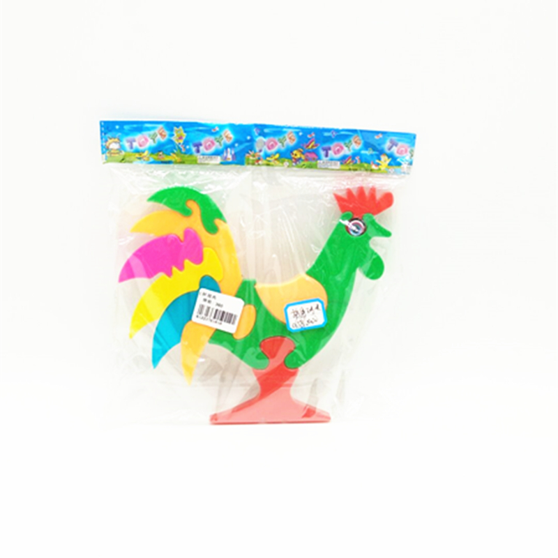 Jigsaw chicken plastic three-dimensional jigsaw Rooster baby children puzzle puzzle animal toy