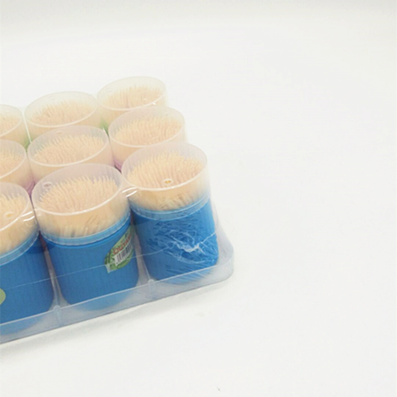 8819 Striped toothpicks, eco-friendly bamboo toothpicks, double-headed, fine-tipped, disposable toothpicks for home use and dining Specification image