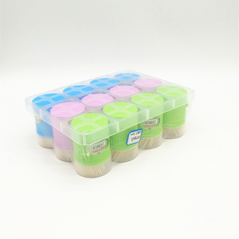 8819 Striped toothpicks, eco-friendly bamboo toothpicks, double-headed, fine-tipped, disposable toothpicks for home use and dining details Picture
