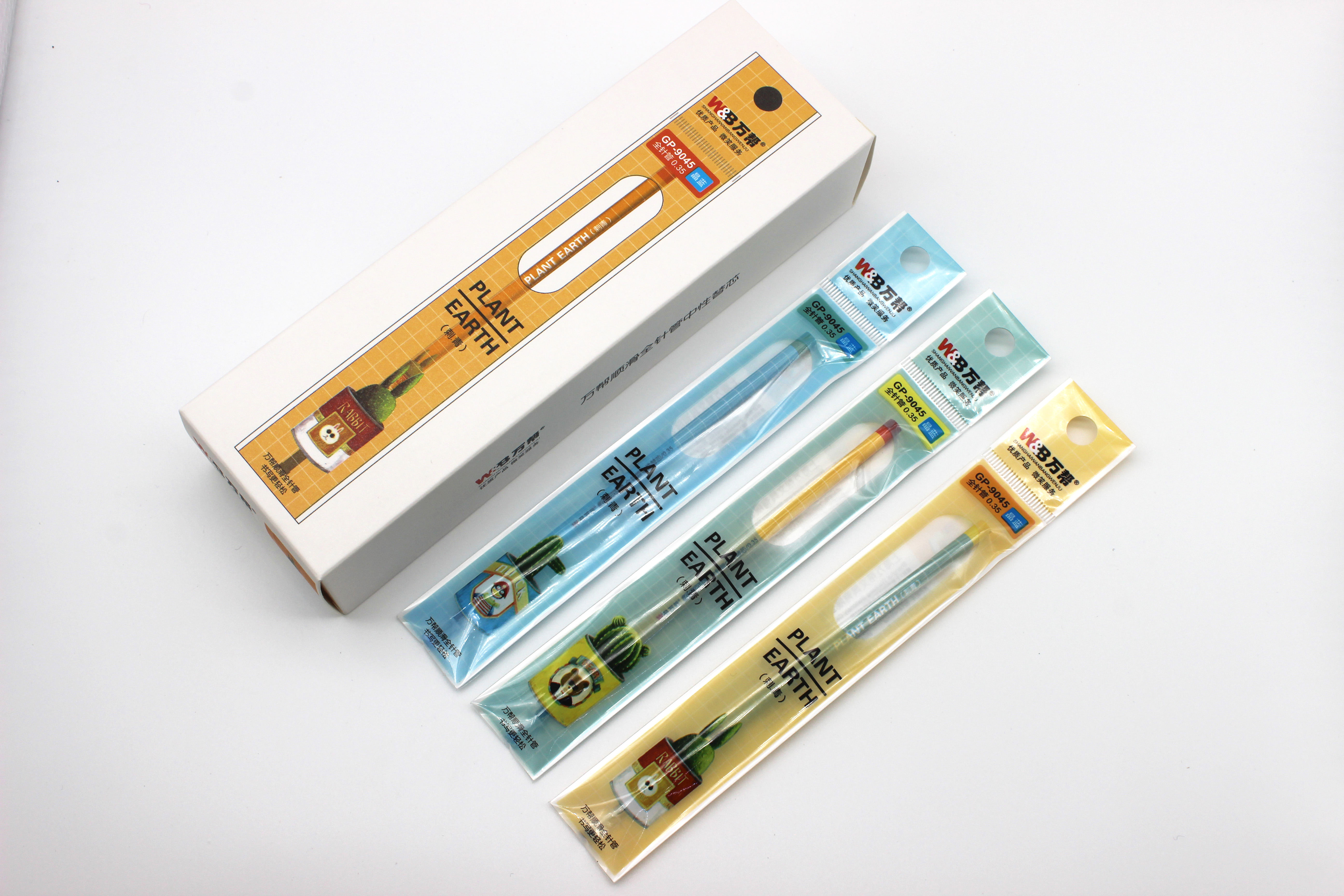 Wanbang GP-9045 cartoon gel pen signature pen refill water pen refill 0.38mm Specification image