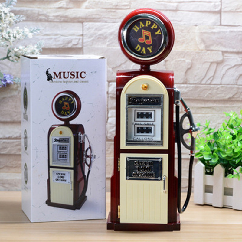 Creative retro tanker music box 8-tone creative gift details Picture