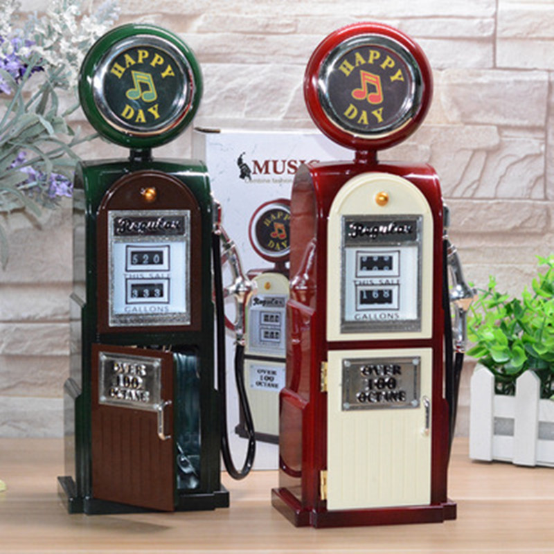 Creative retro tanker music box 8-tone creative gift full figure