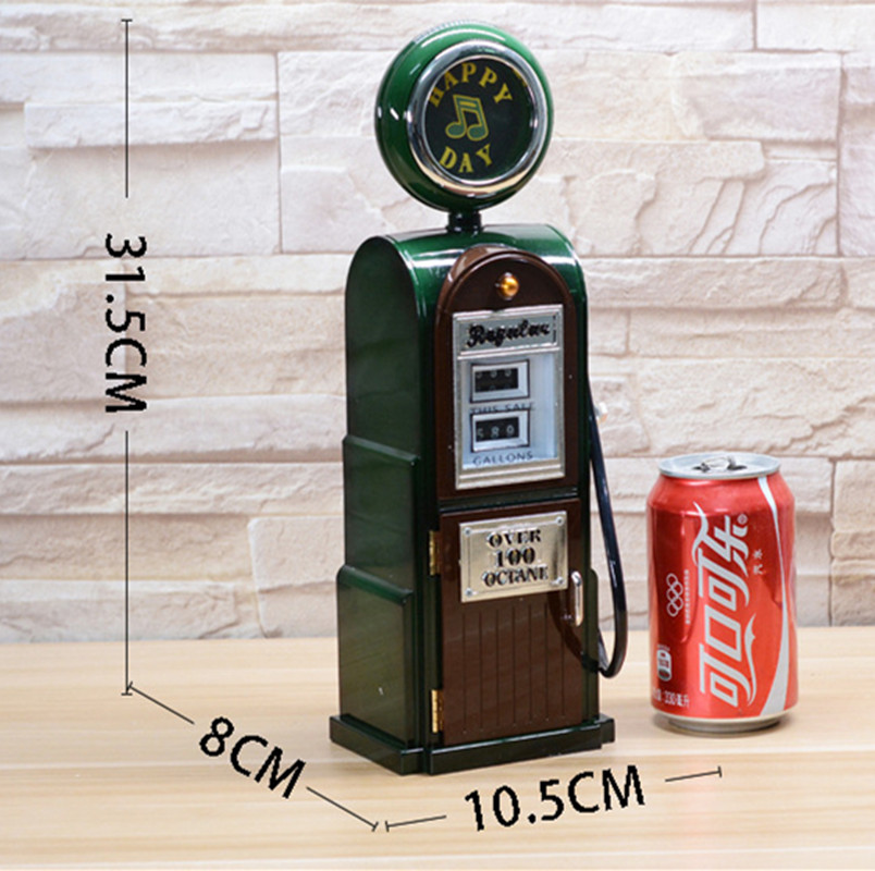 Creative retro tanker music box 8-tone creative gift Specification drawing