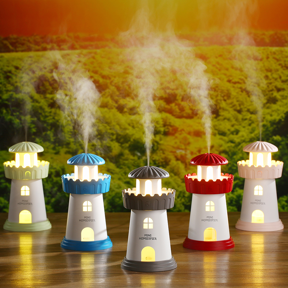 Creative Lighthouse Humidifier USB Night Light Humidifier