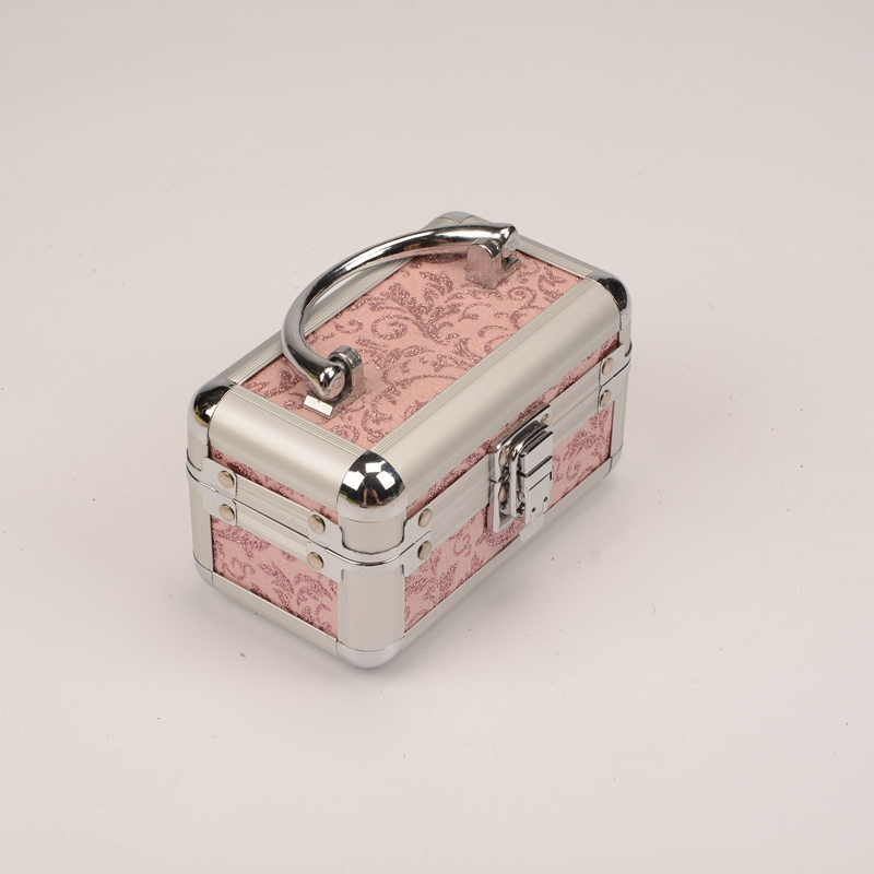 Guanyu pink phoenixed sweet jewelry box mini portable aluminum retro jewelry box customization