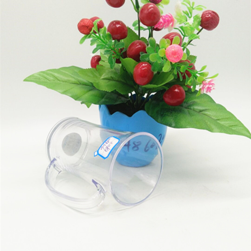 303 Creative transparent Plastic cups, water cups, tea brewing cups with handles, beer mugs details Picture