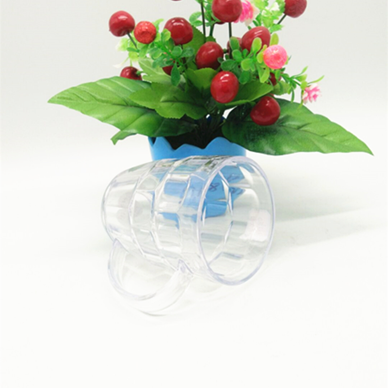 302 Creative transparent plastic cups, water cups, tea brewing cups with handles, beer mugs details Picture
